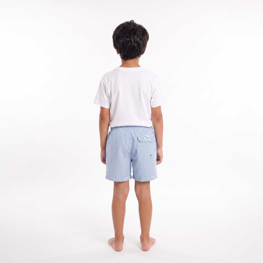 Blue Seersucker Kids