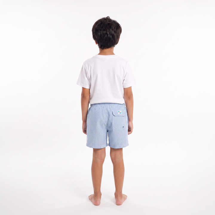Blue Seersucker Kids